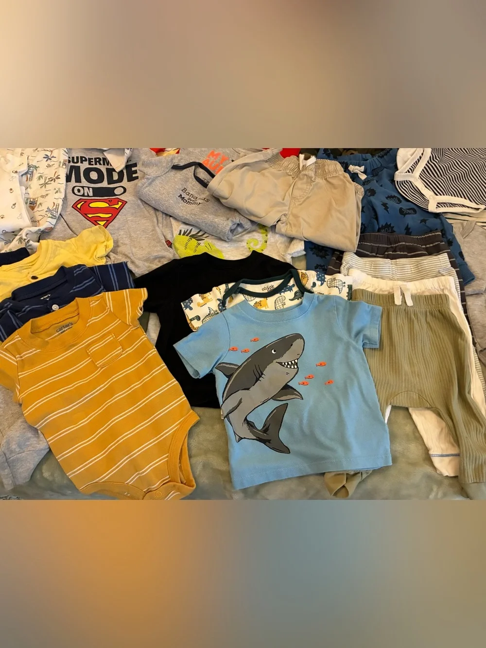 Mixed Baby Boy Clothing Bundle Sizes 6-12 Months 35 Pieces…